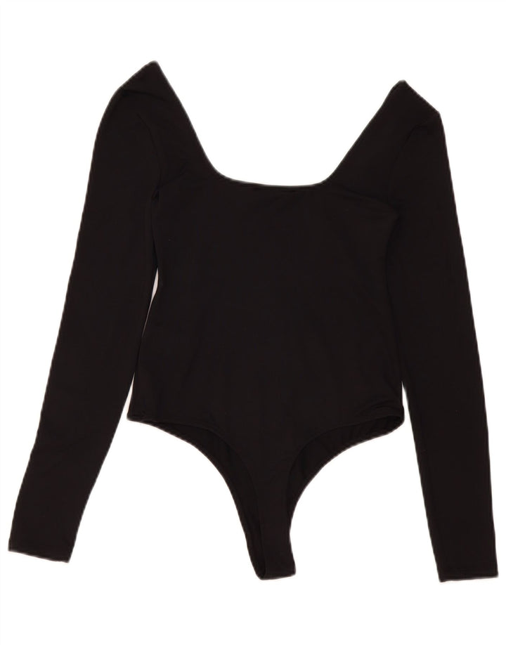 Zara Damen-Body UK 12 Medium Schwarz Polyamid