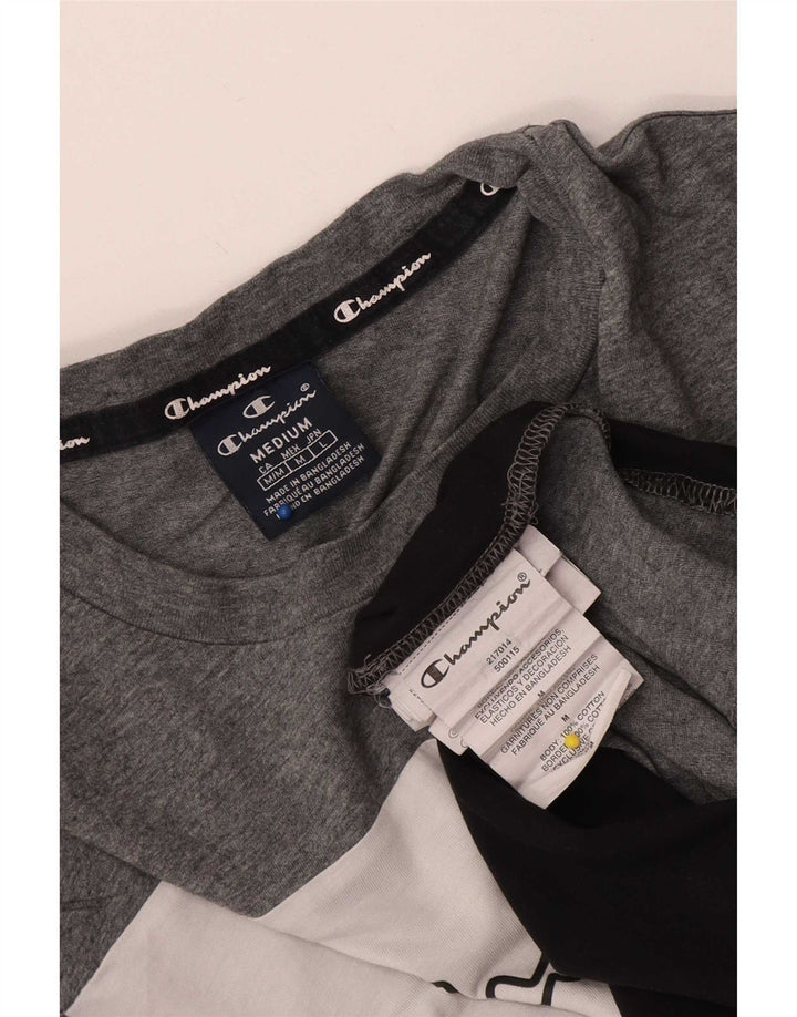 Champion Herren-T-Shirt mit Grafik, mittelgroß, mehrfarbig, Colourblock-Baumwolle