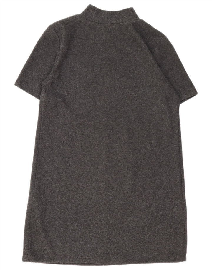 Zara Damen Pulloverkleid UK 16 Large Grau Polyester