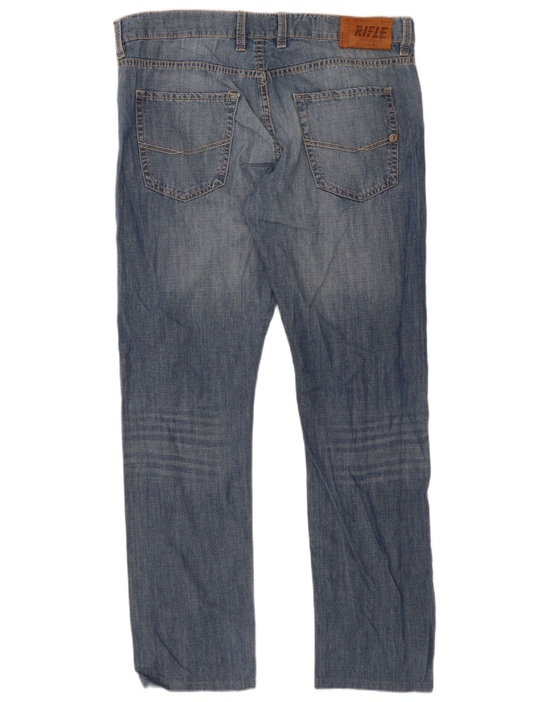 Rifle Herren Slim Jeans W36 L31 Blaue Baumwolle