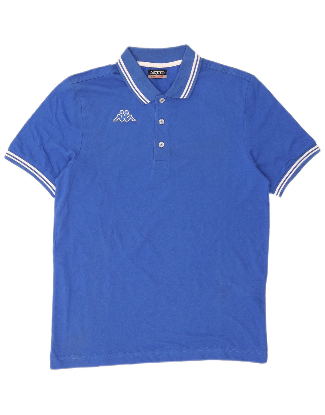 Kappa Herren-Poloshirt aus mittelblauer Baumwolle