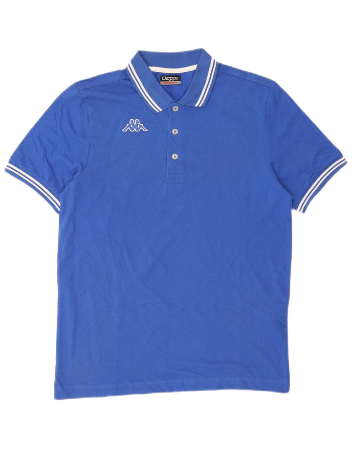 Kappa Herren-Poloshirt aus mittelblauer Baumwolle