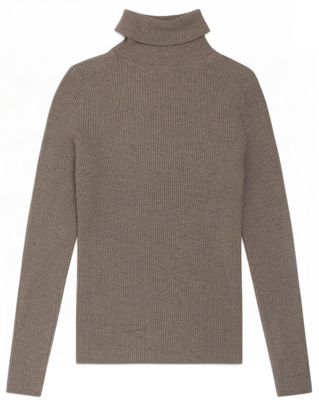 Marks & Spencer Damen-Pullover mit Rollkragen, Gr. 10, Größe S, graue Viskose