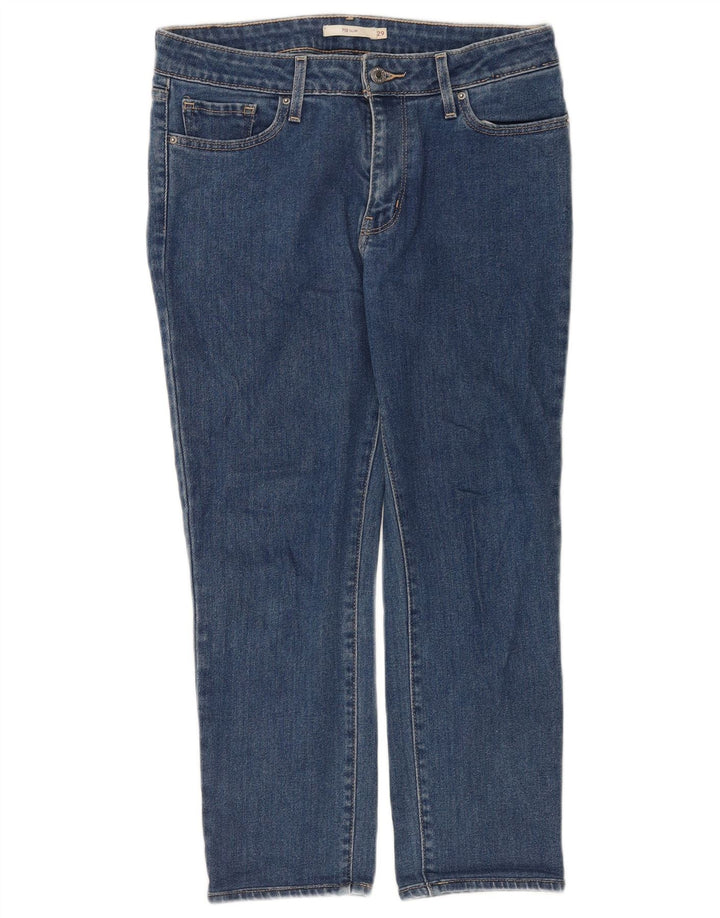LEVI'S Damen 712 Crop Slim Jeans W29 L24 Blaue Baumwolle