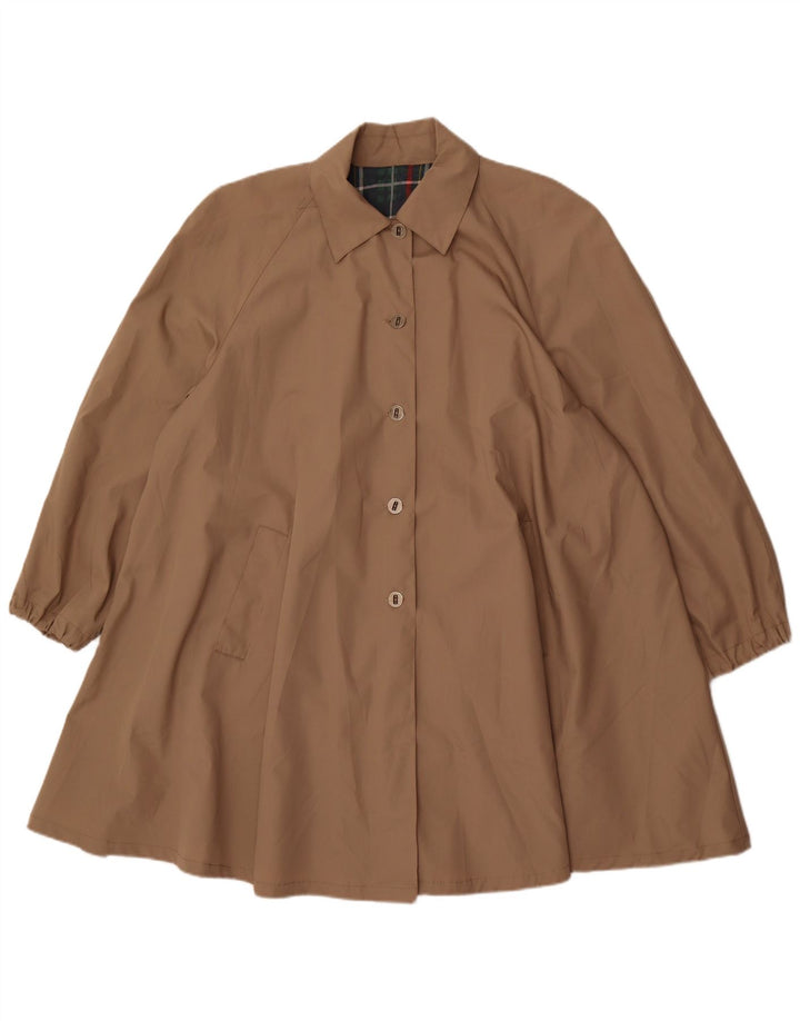 Vintage Damen Übergroßer Trenchcoat UK 18 XL Beige Polyester