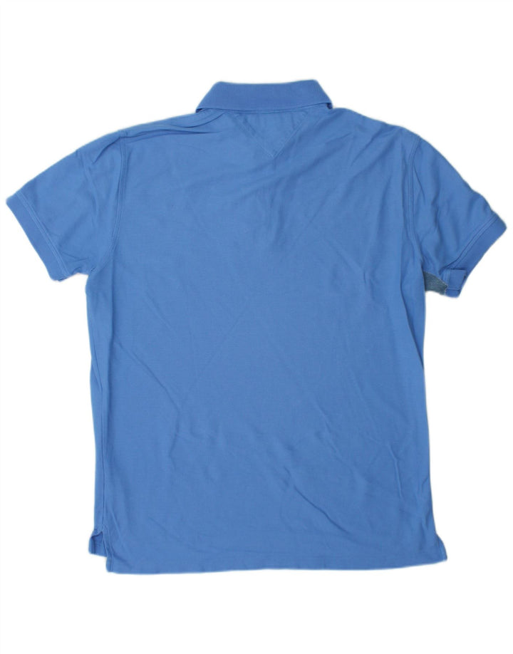 TOMMY HILFIGER Herren-Poloshirt mit normaler Passform, Größe L, Blau