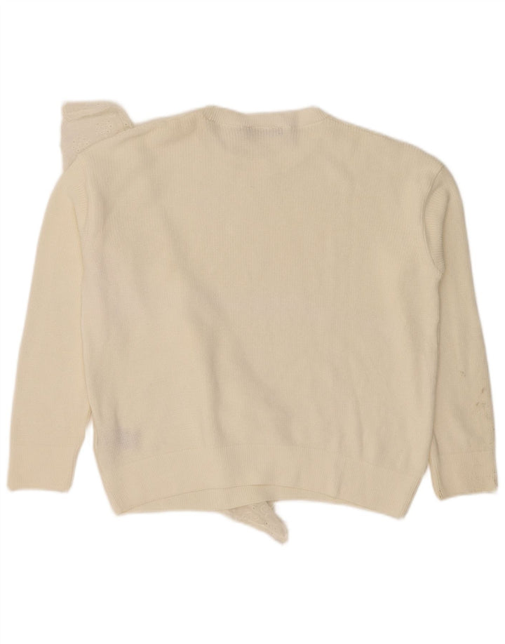 Marks & Spencer Damen-Pullover mit U-Boot-Ausschnitt, Gr. 12, Mittelweiß