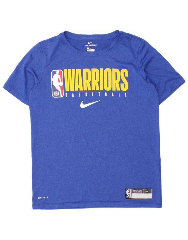 Nike Golden State Warriors Grafik-T-Shirt für Jungen, 8–9 Jahre, Größe S, Blau
