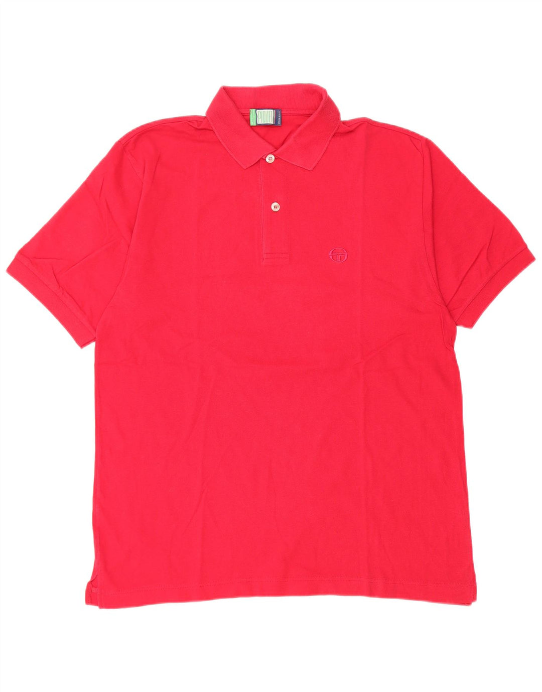 Sergio Tacchini Herren Poloshirt IT 48 Mittelrosa Baumwolle