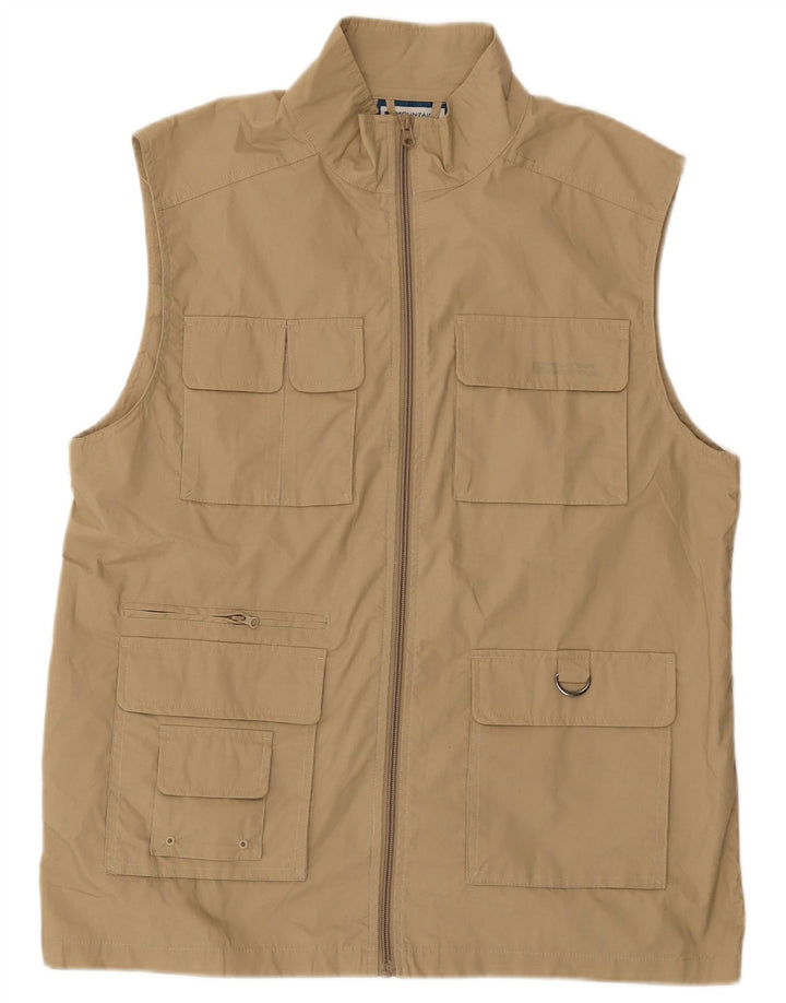 Mountain Warehouse Utility-Weste für Herren, UK 40, Größe L, Beige, Polyester