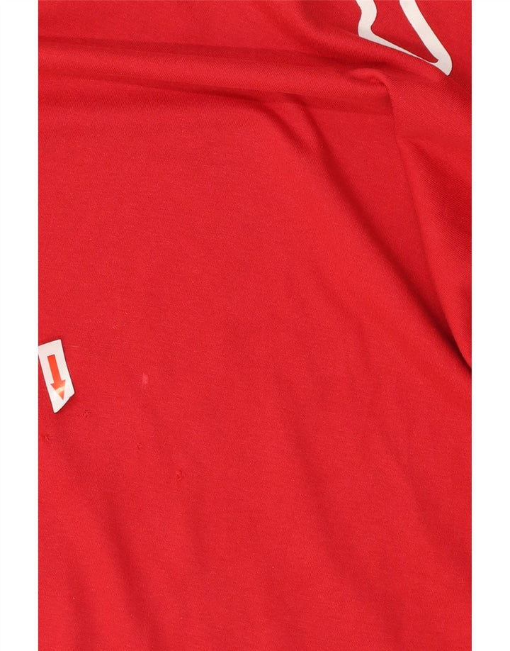 Kappa Herren Grafik T-Shirt Top Small Rot