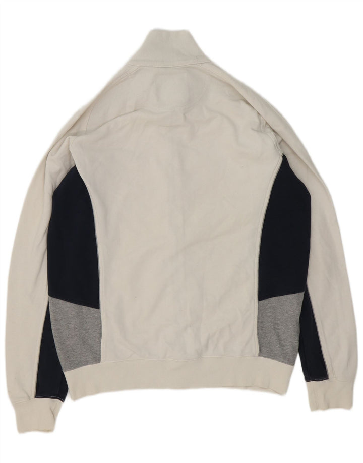 Champion Herren-Trainingsanzug-Oberteil, Jacke, XL, weiße Colourblock-Baumwolle