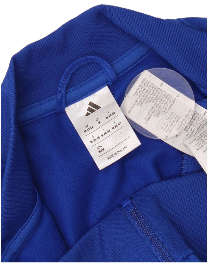 Adidas Jungen Trainingsanzug Top Jacke 12-13 Jahre Blaues Polyester