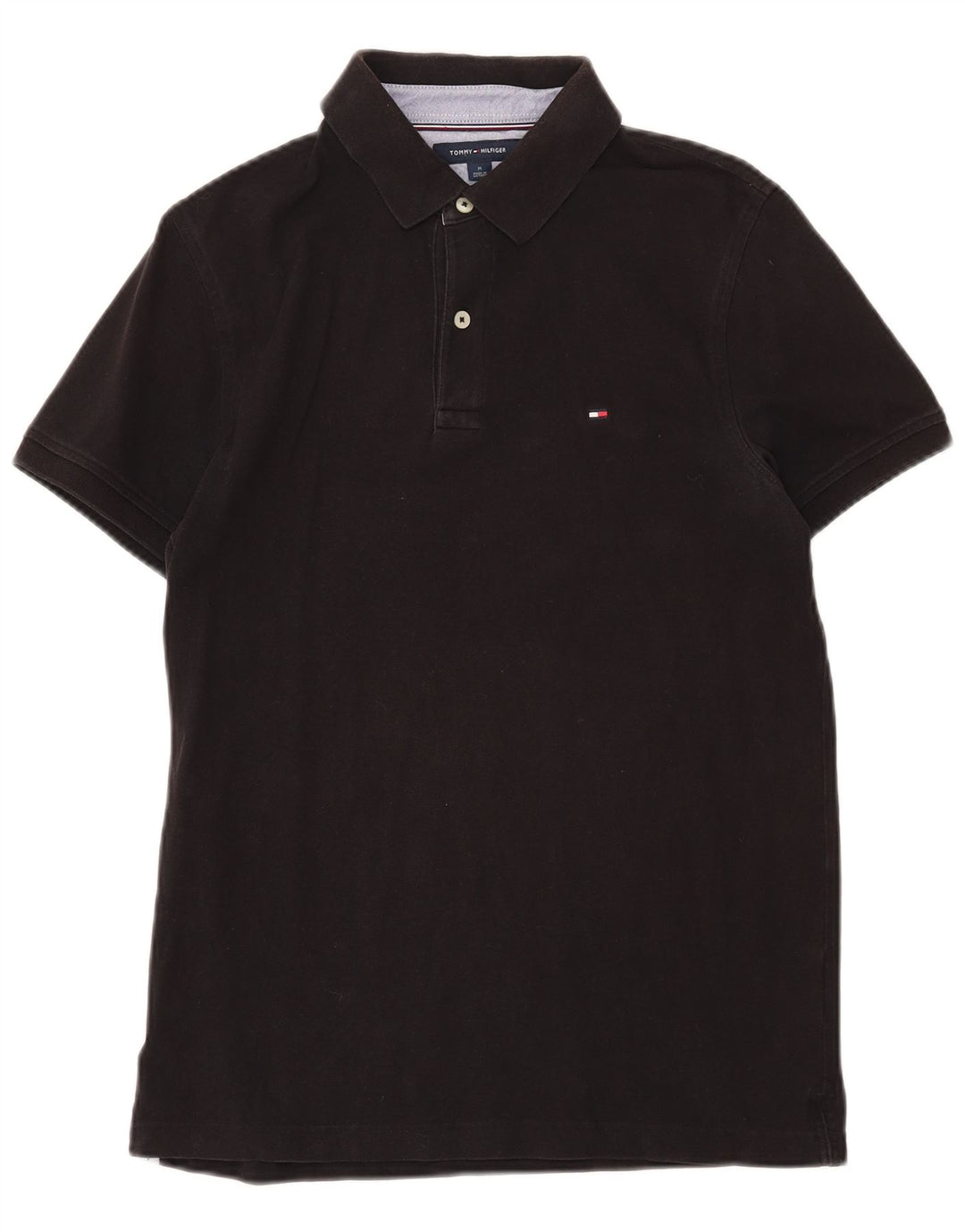 TOMMY HILFIGER Herren Slim Fit Poloshirt Mittelschwarz