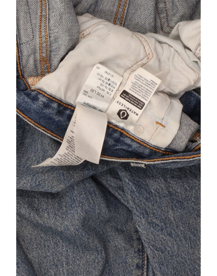 Levi's Herren 501 Straight Jeans W30 L30 Blaue Baumwolle