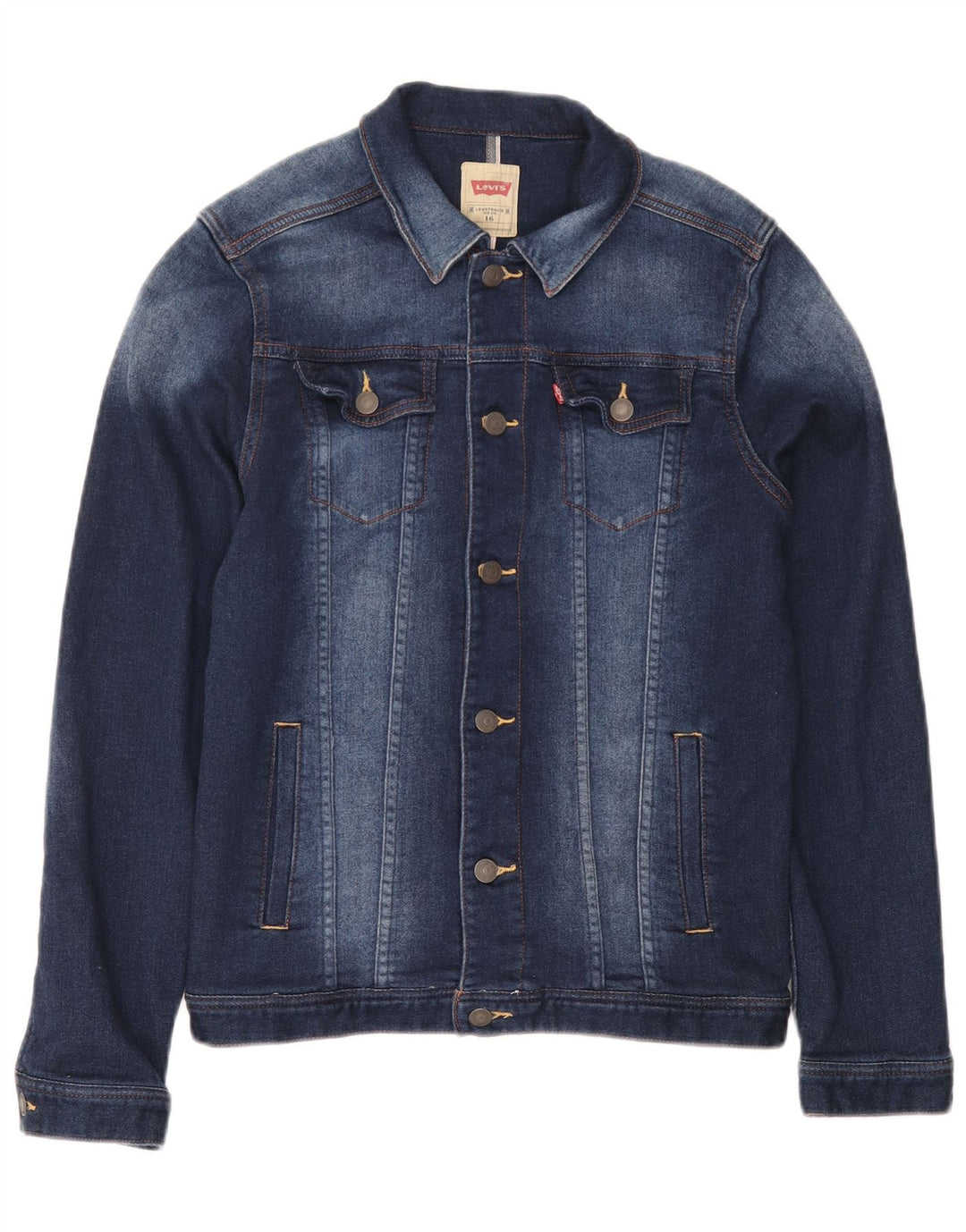 Levi's Jeansjacke für Jungen, 15–16 Jahre, blaue Baumwolle