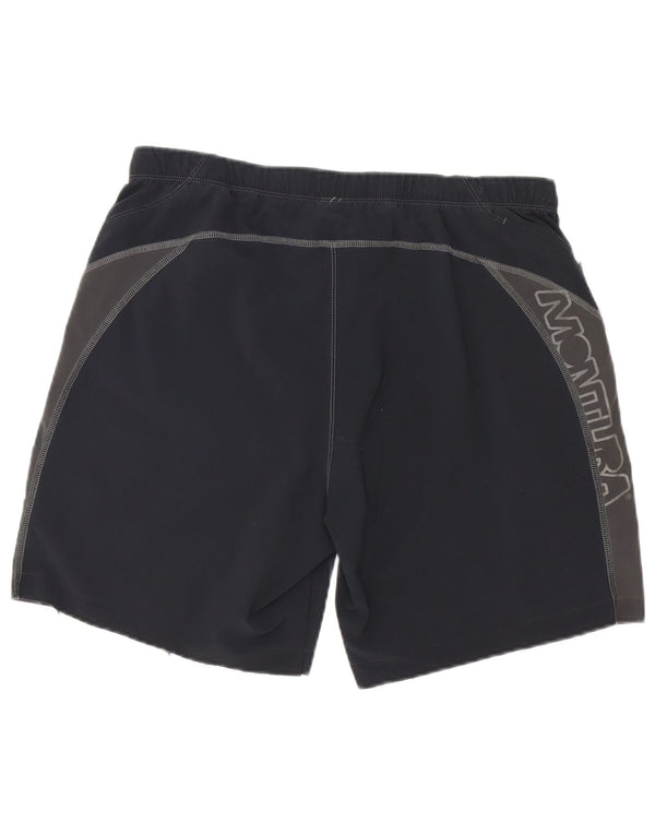 Montura Herren-Badeshorts mit Grafik, XL, Schwarz, Colourblock-Polyester