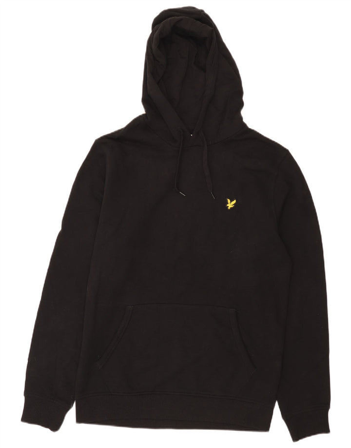 Lyle & Scott Herren-Kapuzenpullover aus mittelschwarzer Baumwolle
