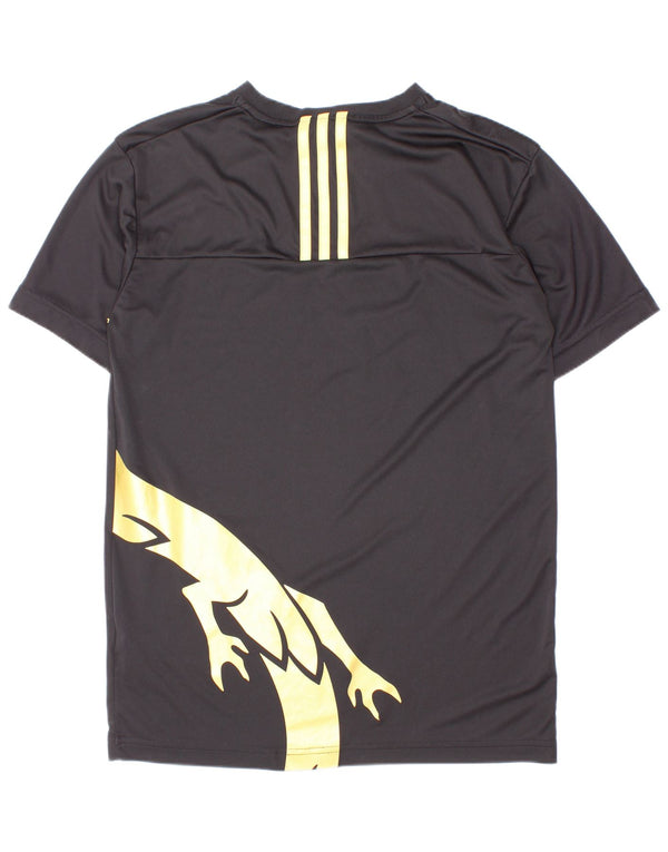 Adidas Jungen Primegreen Graphic T-Shirt Top 11–12 Jahre, schwarzes Polyester