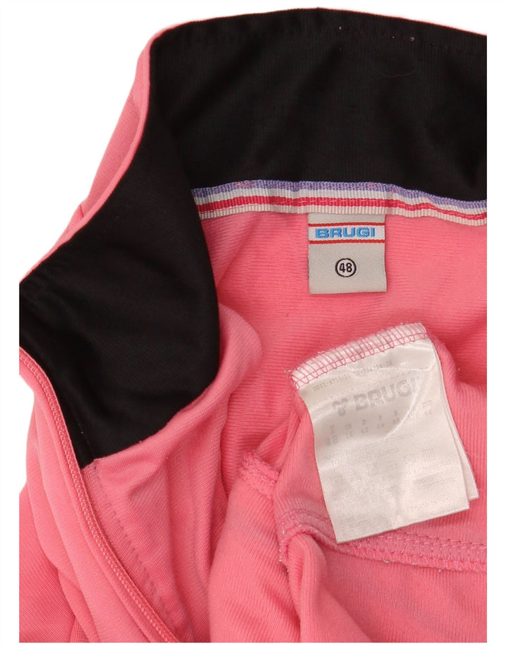 Brugi Damen-Trainingsanzug-Top-Jacke, UK 16, Größe L, rosa, Polyester