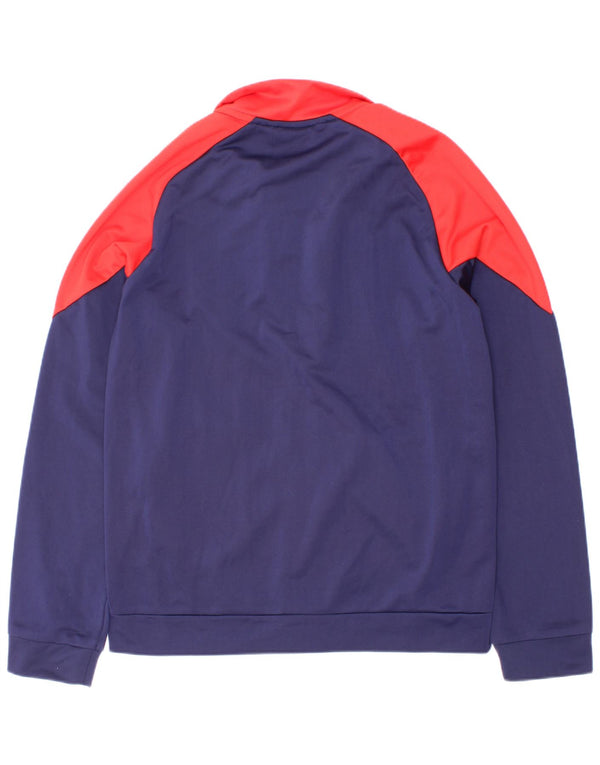 Puma Jungen Grafik-Trainingsanzug-Top-Jacke, 11–12 Jahre, Marineblau, Farbblock