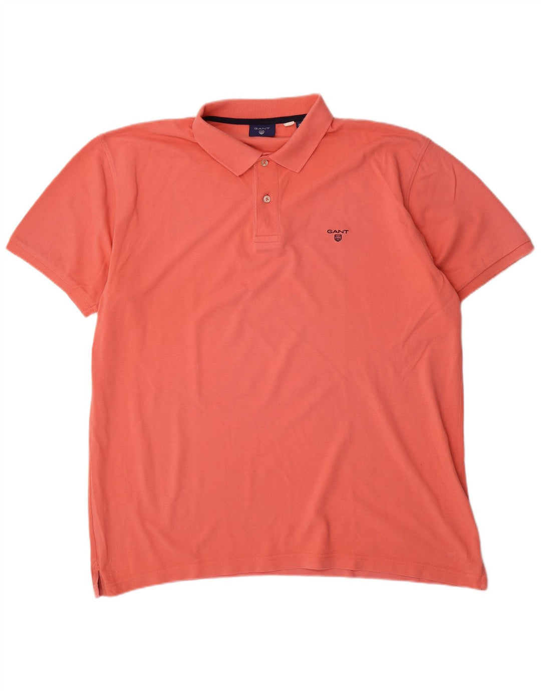 Gant Herren Poloshirt 2XL Orange Baumwolle