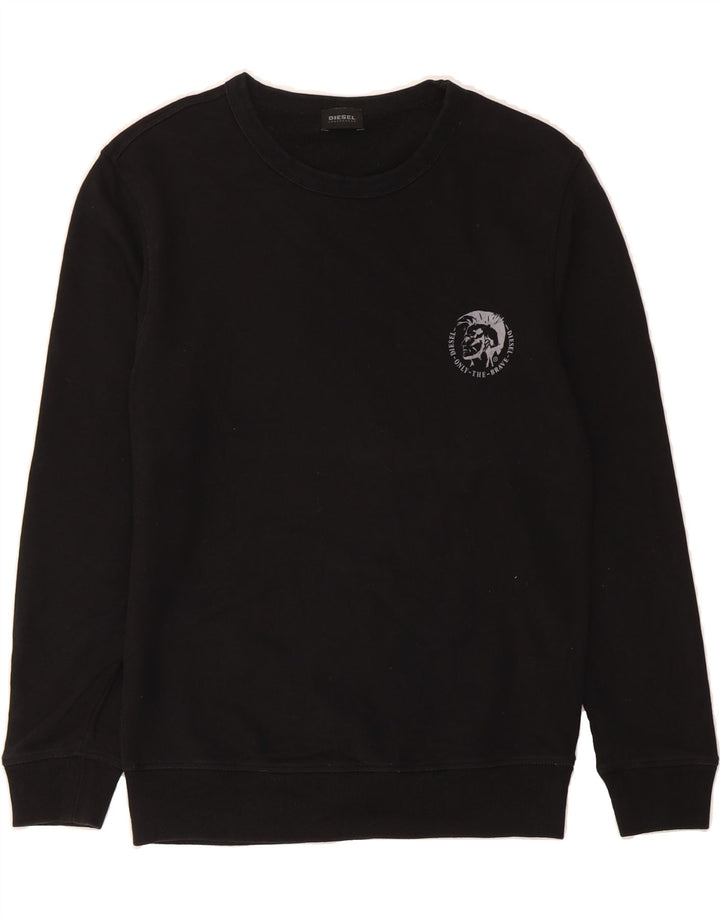 DIESEL Mens Sweatshirt Jumper Small Black Cotton Vintage Diesel and Second-Hand Diesel from Messina Hembry 