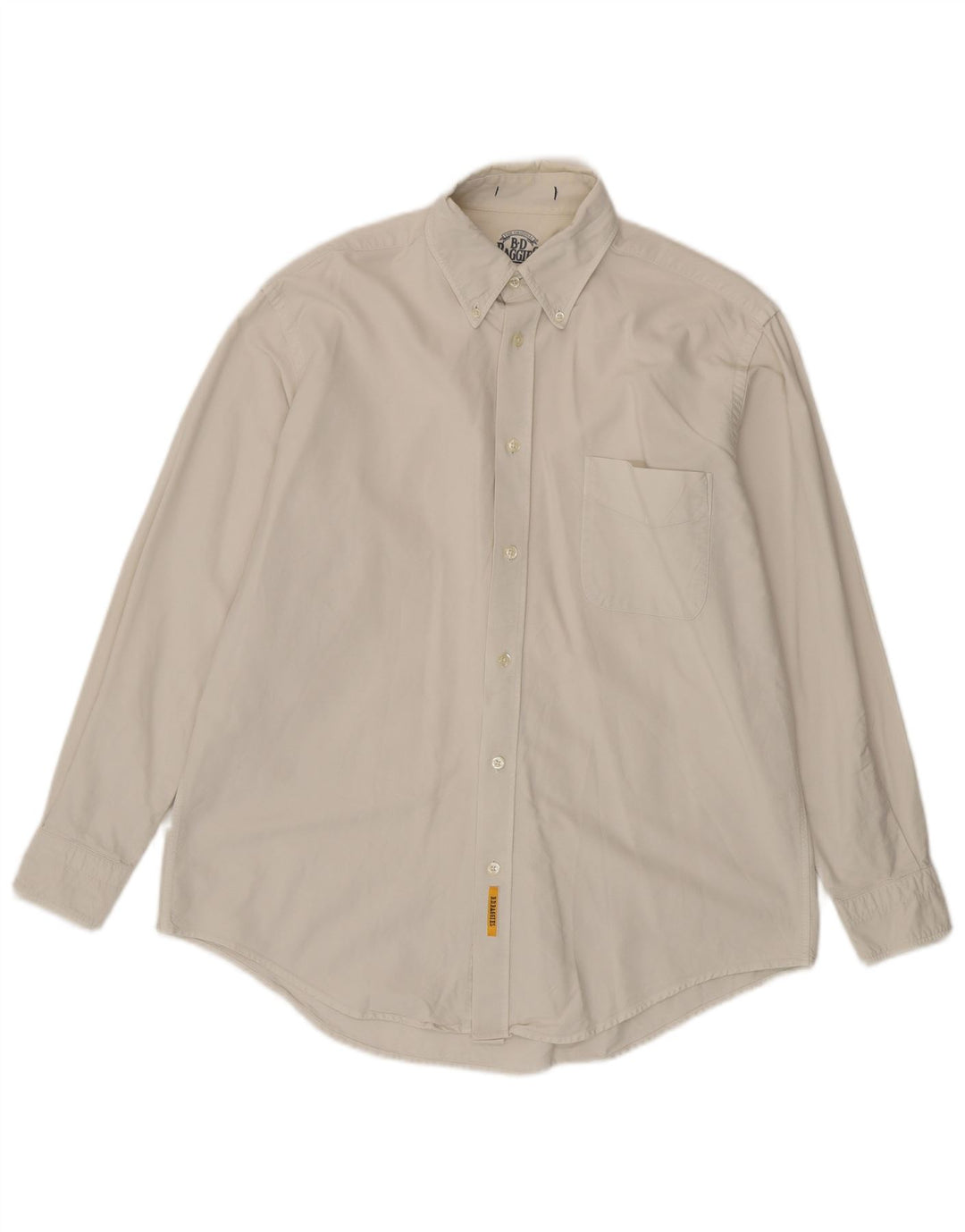 B.D. Baggies Herrenhemd XL aus weißer Baumwolle