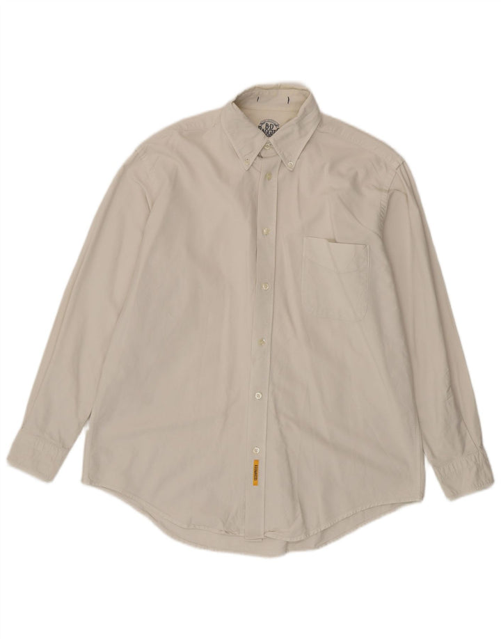 B.D. Baggies Herrenhemd XL aus weißer Baumwolle