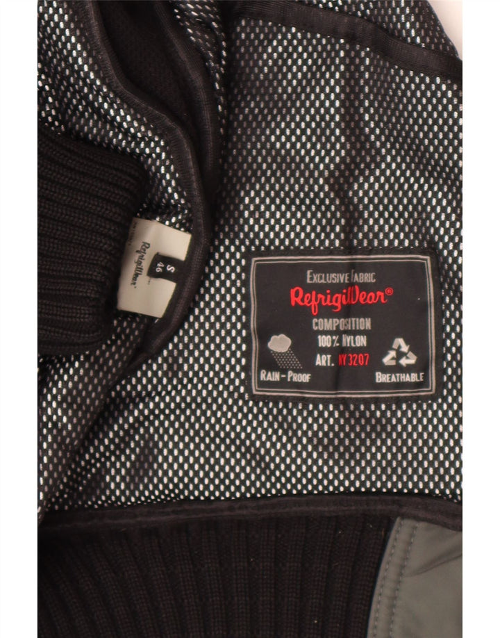 Refrigiwear Herren-Bomberjacke mit Kapuze, IT 46, kleines grünes Nylon