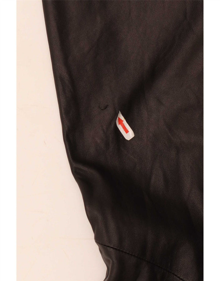 Danier Damen Flare-Lederhose, Größe 8, B24, L31, Schwarz