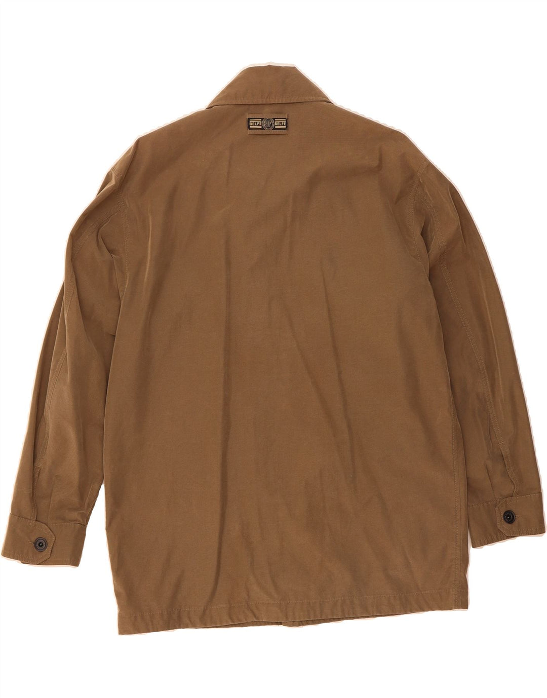 BELFE & BELFE Mens Bomber Jacket UK 46 3XL Brown Vintage Belfe & Belfe and Second-Hand Belfe & Belfe from Messina Hembry 