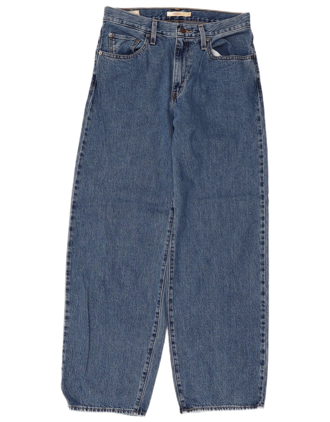 LEVI'S Damen Baggy Dad Jeans mit weitem Bein, W27 L30, blaue Baumwolle