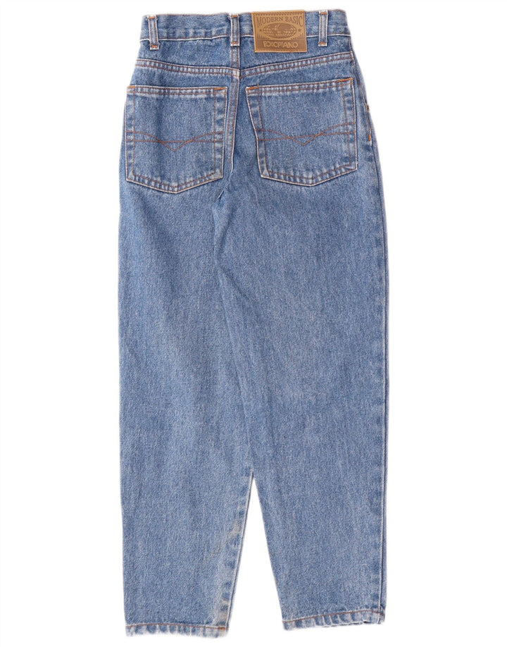 VINTAGE Girls Modern Basic Tapered Jeans 9-10 Years W22 L24 Blue