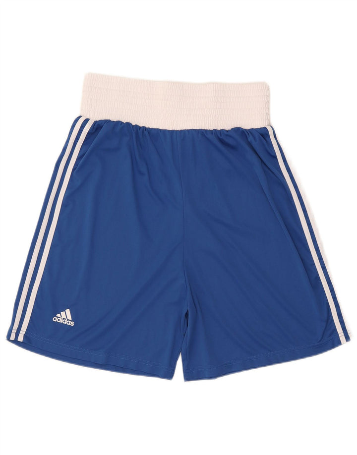 Adidas Herren-Boxsport-Shorts, groß, blaues Colourblock-Polyester