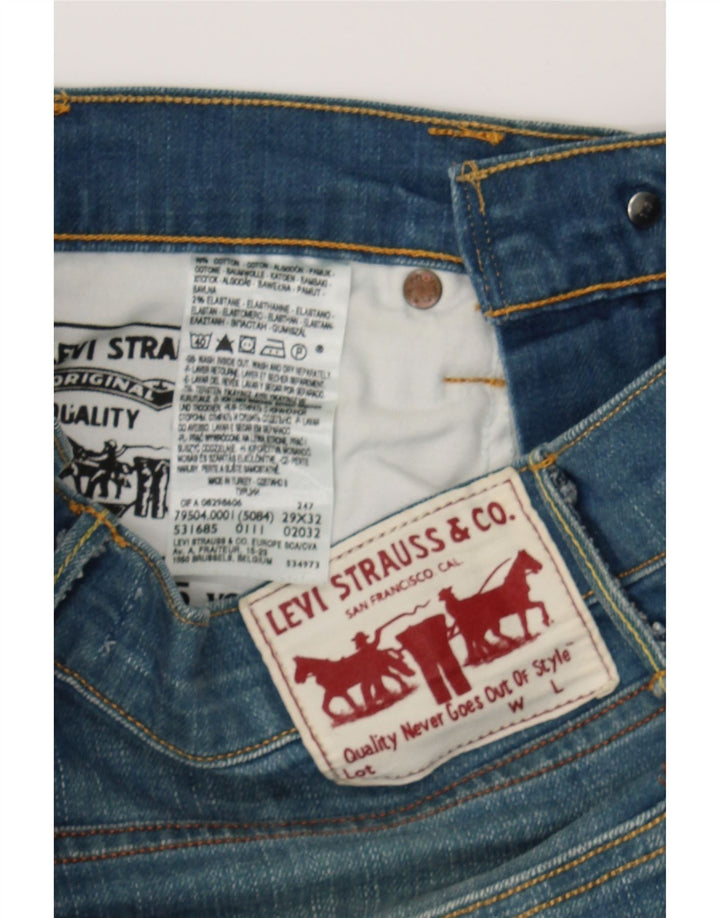 LEVI'S Mens 504 Straight Jeans W29 L32 Blue Cotton Vintage Levi's and Second-Hand Levi's from Messina Hembry 