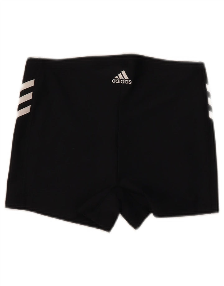 ADIDAS Damen Sportshorts UK 12 Medium Schwarz Polyester