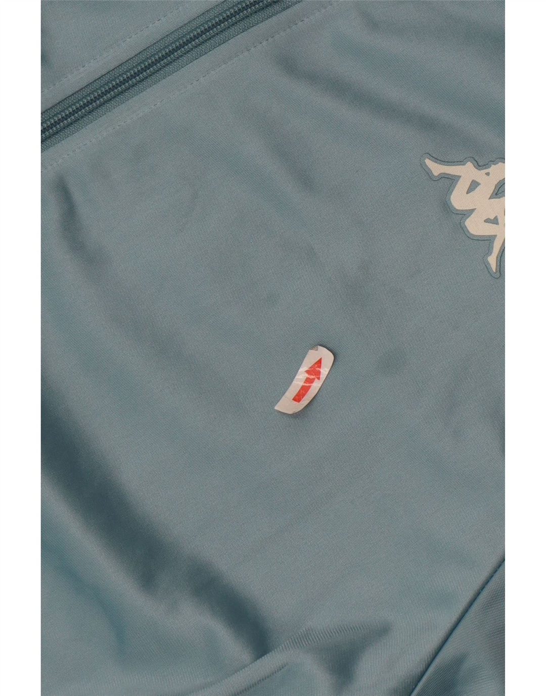 Kappa Herren-Trainingsanzugoberteil mit Grafik, Mittelblaues Farbblock-Polyester