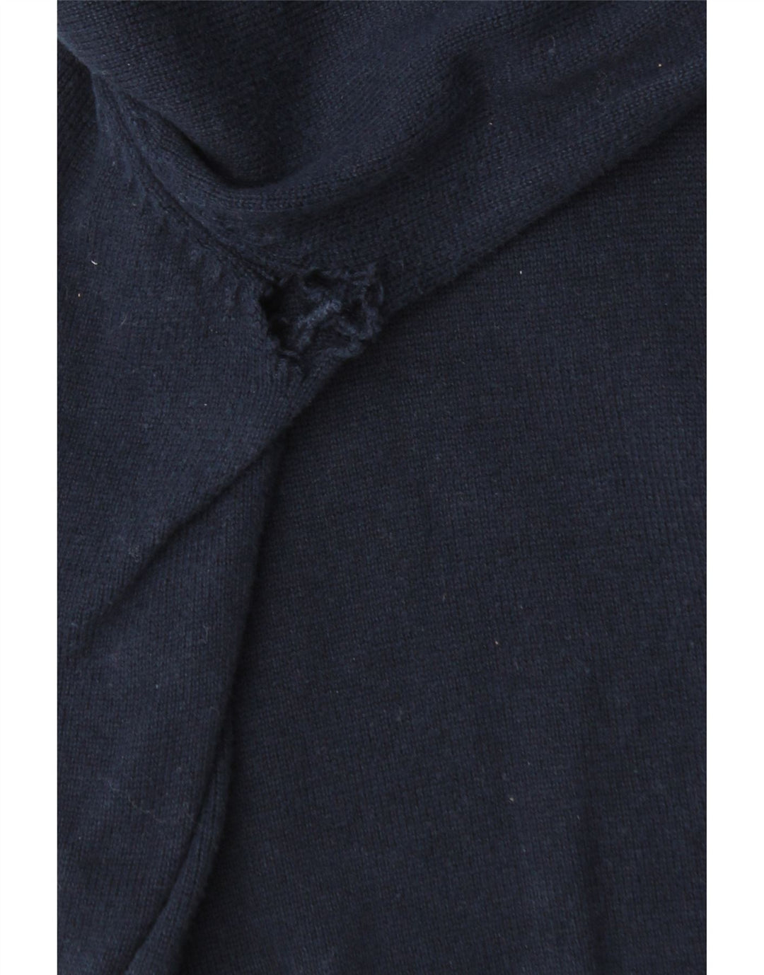 Crew Clothing Herren-Pullover mit Reißverschluss am Hals, mittlere marineblaue Baumwolle