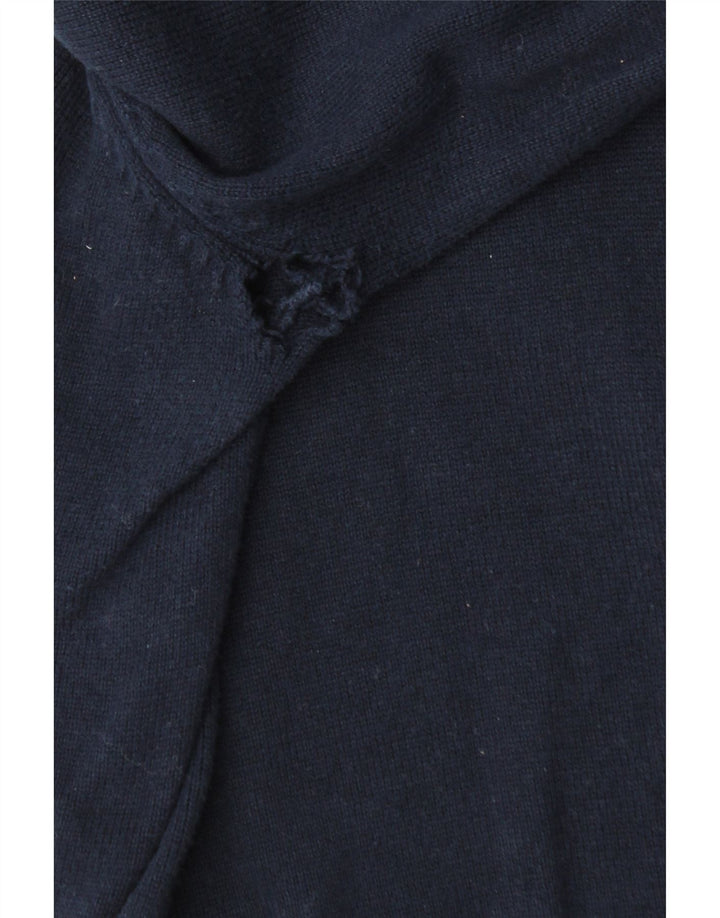 Crew Clothing Herren-Pullover mit Reißverschluss am Hals, mittlere marineblaue Baumwolle