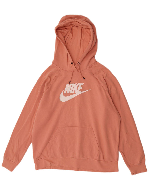 Nike Herren Graphic Hoodie Pullover XL Rosa Baumwolle