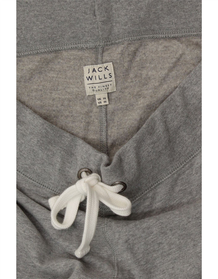 JACK WILLS Damen-Trainingsanzug mit Grafik, Jogginghose, Größe 44, Grau