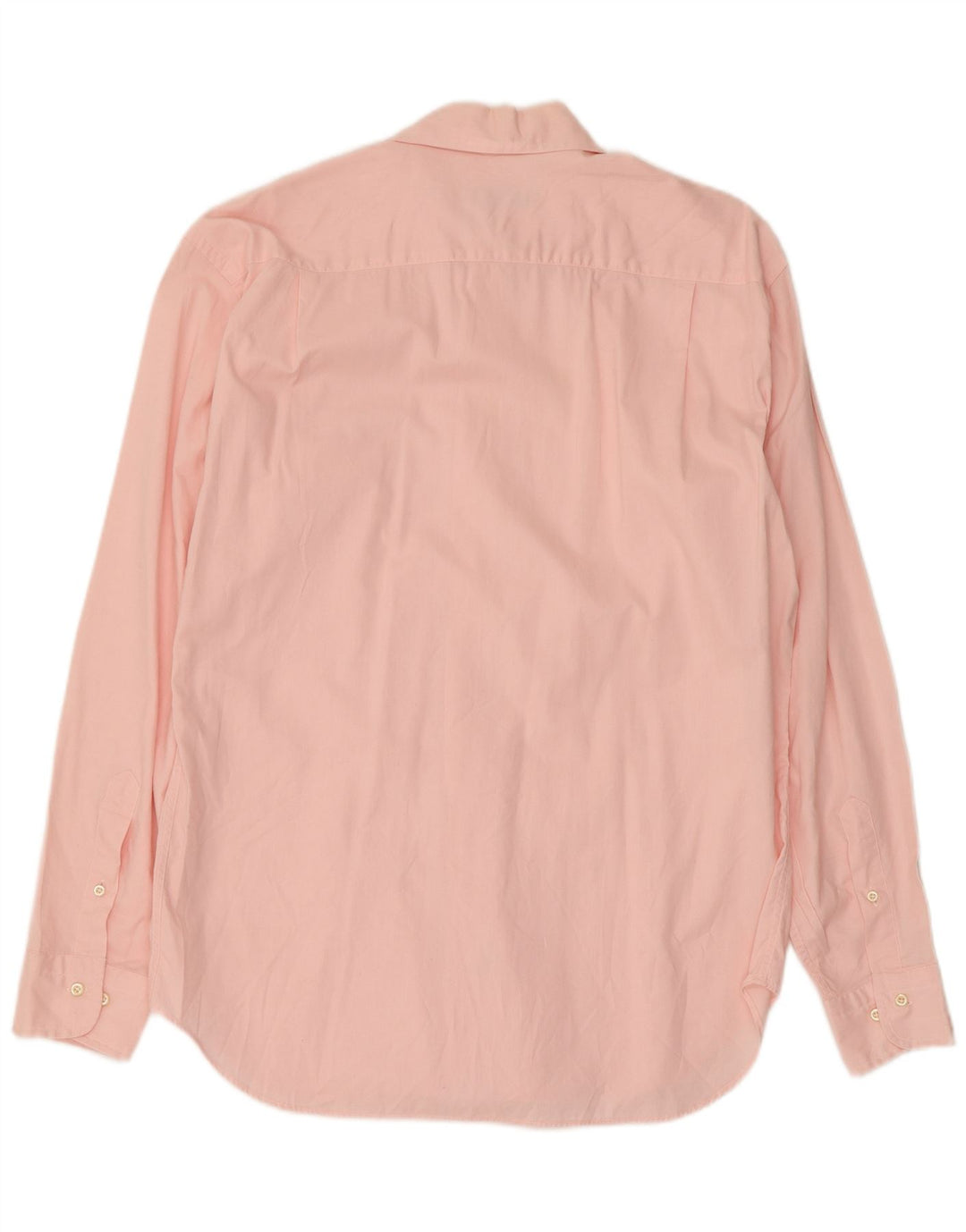 Trussardi Jeans Herrenhemd Größe 40 15 1/2 mittelrosa Baumwolle