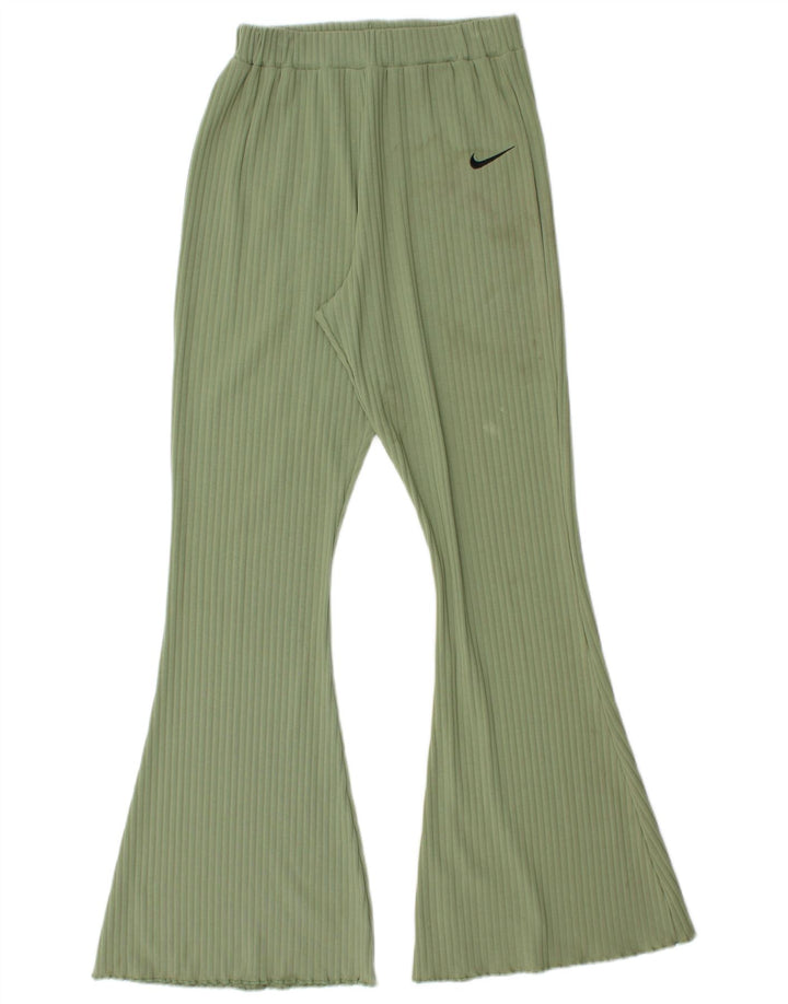 Nike Damen Flare-Trainingshose UK 12 Mittelgrün