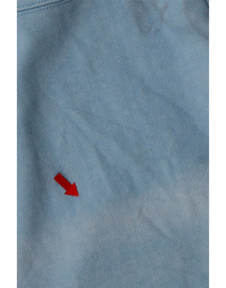 Crew Clothing Herren-Sweatshirt mit Reißverschluss am Hals, mittelblaue Baumwolle