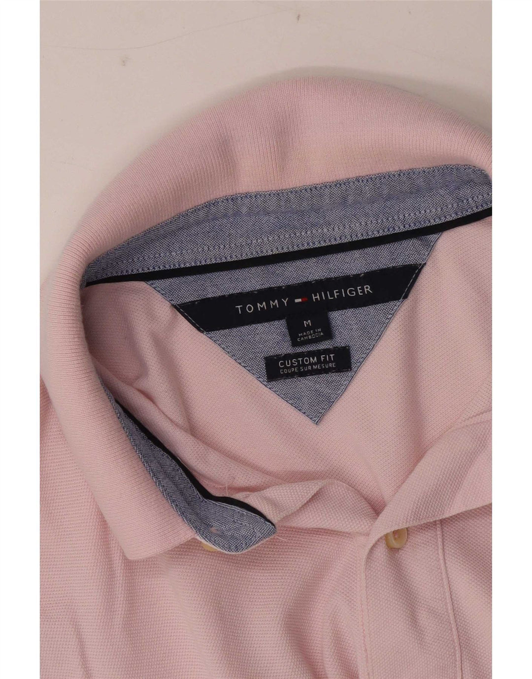 Tommy Hilfiger Herren Custom Fit Poloshirt Mittelrosa