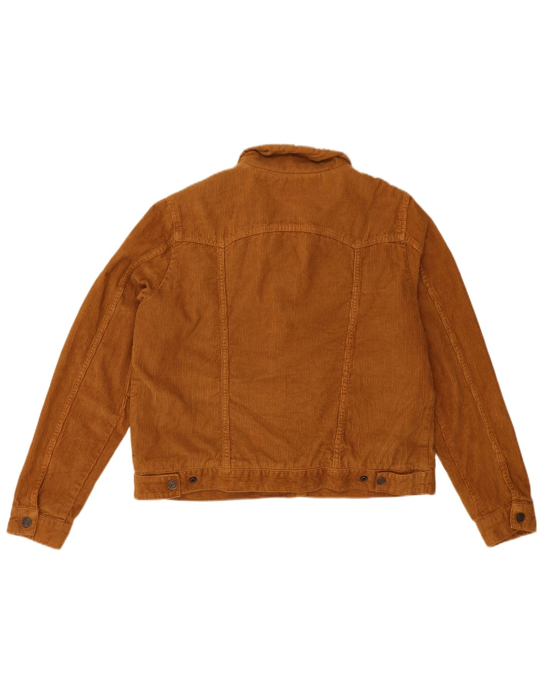 TOPSHOP Damen Cord-Sherpa-Jacke UK 16 Large Braun Baumwolle