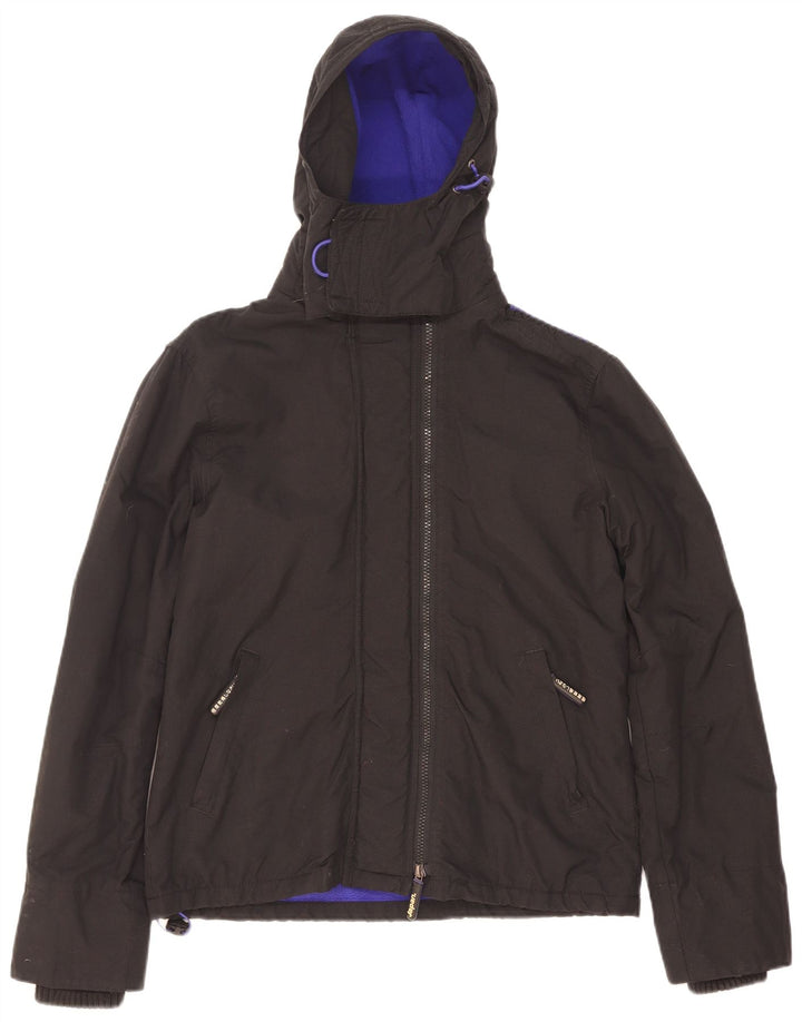 Superdry Damen The Windcheater Windjacke UK 14 Medium Schwarz