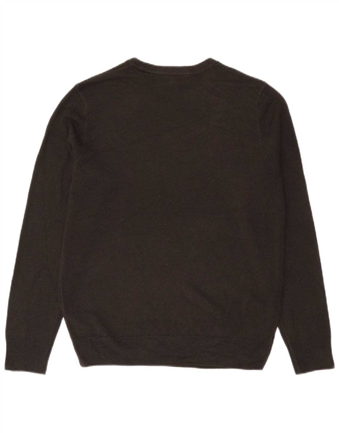 Marks & Spencer Herren-Pullover mit Rundhalsausschnitt, UK 38/40, mittelgraues Acryl