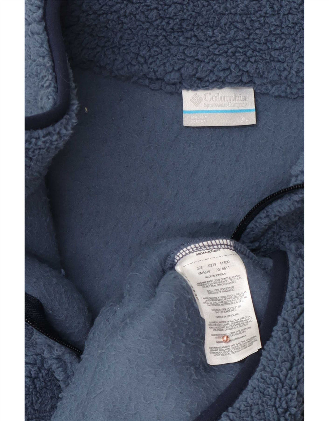 Columbia Herren Fleecejacke UK 42 XL Blau Polyester